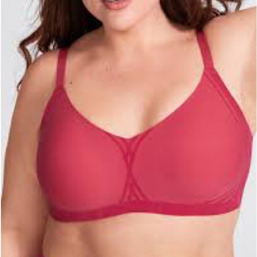 Honeylove Silhouette Bra in 2X in color PEONY
